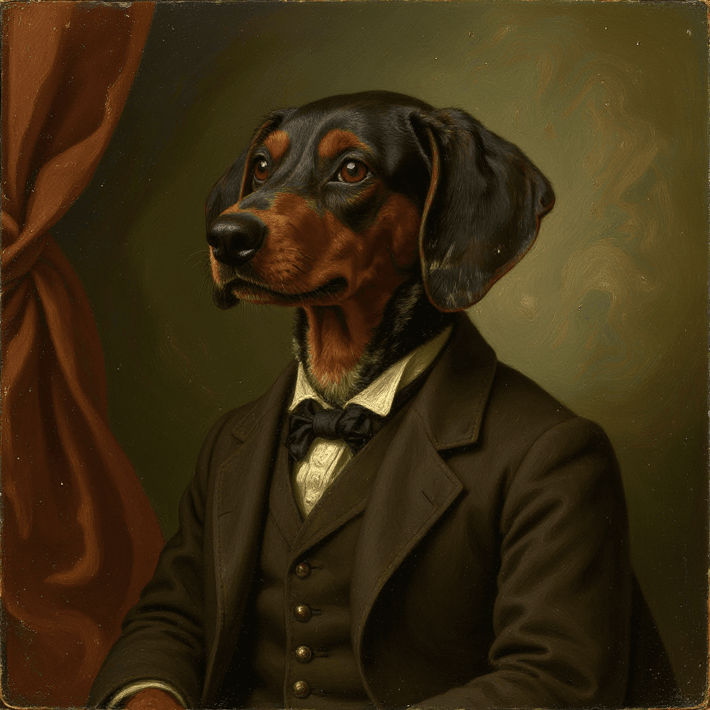 Victorian Dachshund - After